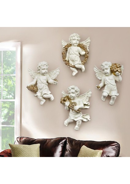 Cherub Hasat Duvar Asma Heykelleri Angel Dekorasyon El Sanatları Yatak Odası (Yurt Dışından) fırsatları