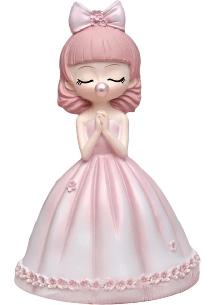 Sevimli Kız Heykelcik Heykel Kek Topper Sanatı Oturma Odası Düğün Dekorasyonu F (Yurt Dışından)