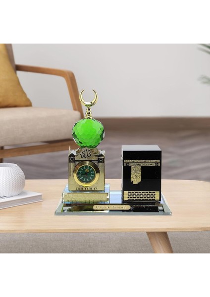 3D Müslüman Kristal Minyatür Islami Bina Figürinler Eid Masaüstü Araba (Yurt Dışından) modelleri