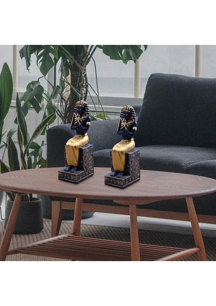 2pcs Antik Mısır Firavun Figürinleri Ofis Dekorasyonu MULTOLOOR04 Için Heykelcik (Yurt Dışından) fırsatları