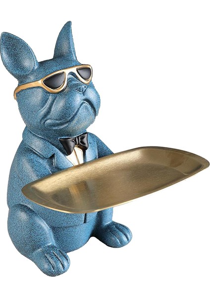 Heykel Depolama Tepsisi Ev Dekorasyon Heykeli Heykelcik Hayvan Mavisi (Yurt Dışından) fiyatları