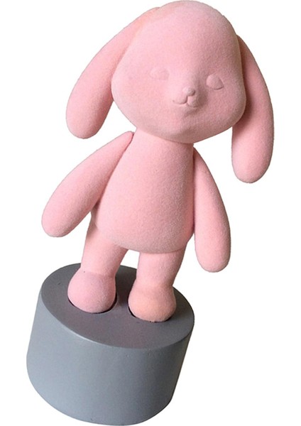 Tavşan Figürin Tavşan Figürü Reçine Heykeli Kitaplık Masaüstü Ev Dekoru Pembe Standı (Yurt Dışından) modelleri