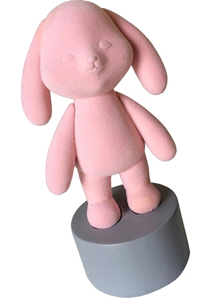 Tavşan Figürin Tavşan Figürü Reçine Heykeli Kitaplık Masaüstü Ev Dekoru Pembe Standı (Yurt Dışından) fırsatları