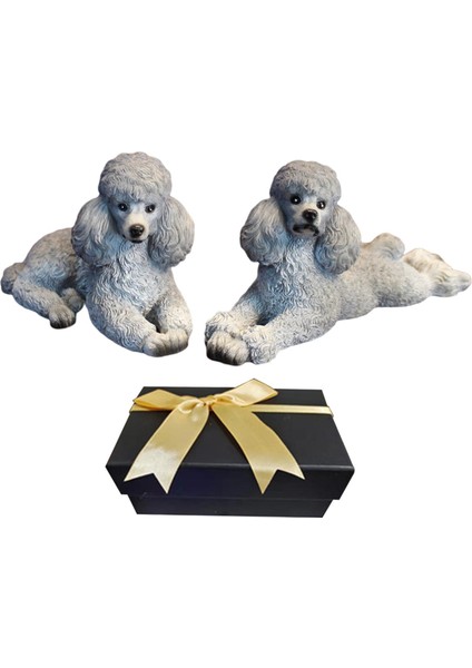 Modern Kaniş Köpek Heykeli Hayvan Figürin Ev Yemek Odası Gri (Yurt Dışından) modelleri