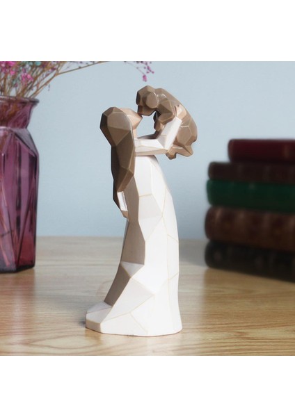 Elle Boyanmış 3D Reçine Kız Dostluk Dostluk Heykeli Melek Sanat Eseri Bahçesi Kapalı Koleksiyonlar (Yurt Dışından)