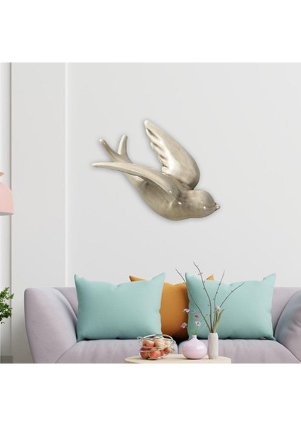 Uçan Kırlangıç ​​duvar Sanatı Heykelleri Vintage Dekorasyon Yatak Odası L Gri (Yurt Dışından) fırsatları