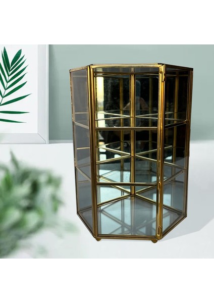 Takı Kutusu Organizatör Masaüstü Kaldırma Kutusu Toz Gözgü Ekran (Yurt Dışından)