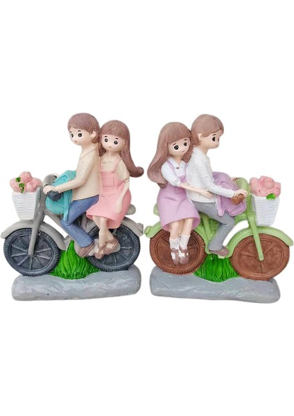 2pcs Çift Figüre Sevenler Heykel Reçine Peri Heykel Için (Yurt Dışından)