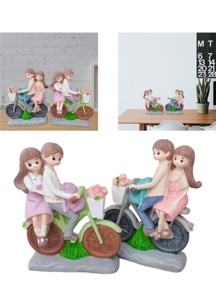 2pcs Çift Figüre Sevenler Heykel Reçine Peri Heykel Için (Yurt Dışından) modelleri