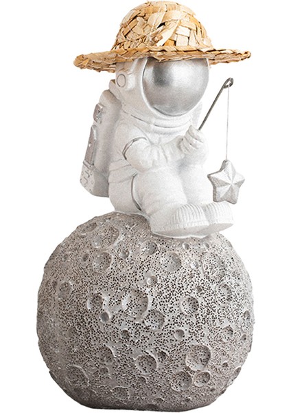 Reçine Astronot Figürin Space Karakter Süs Heykel El Sanatları Model 5 (Yurt Dışından)