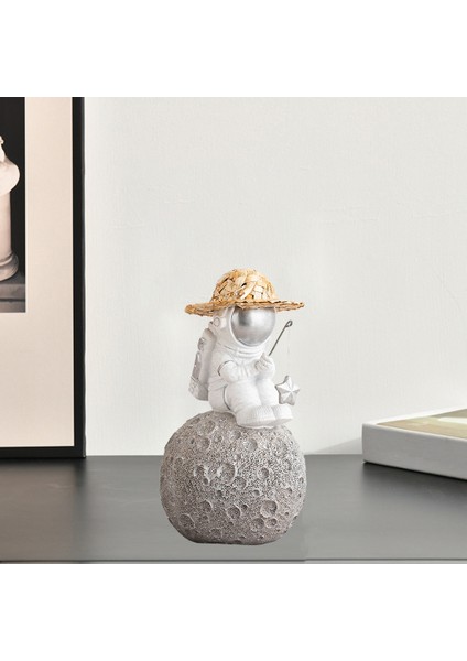 Reçine Astronot Figürin Space Karakter Süs Heykel El Sanatları Model 5 (Yurt Dışından) modelleri