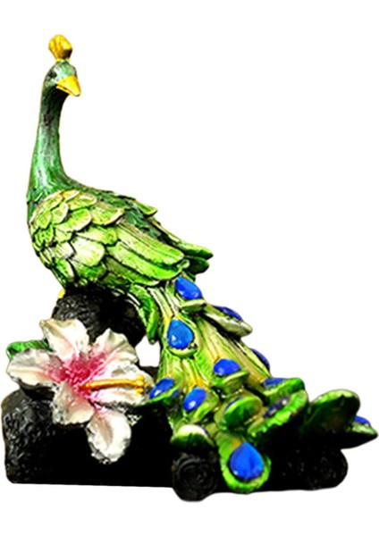 Peacock Figürin Peacock Stump Heykel Kabini Tv Standı Dekorasyon (Yurt Dışından) fiyatları