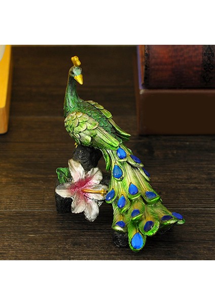 Peacock Figürin Peacock Stump Heykel Kabini Tv Standı Dekorasyon (Yurt Dışından) fırsatları