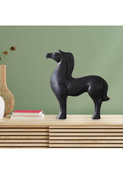 Hayvan Heykeli Modern Basit At Figürinler Ev Dekorasyonu Için Heykel Siyah 11X9.8X3IN (Yurt Dışından) indirimleri