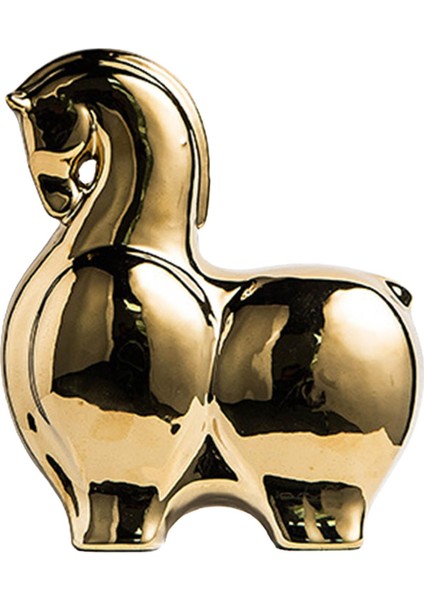 At Heykeli Heykelcik Hediyesi Masaüstü Masa Merkezi Kitaplık Altın Için Yaratıcı (Yurt Dışından)