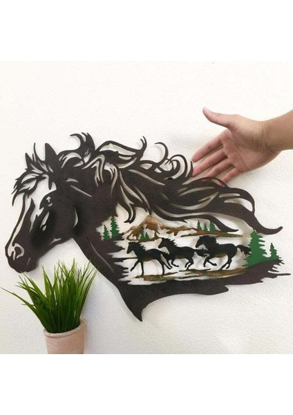 Metal Duvar Sanat Siluet Pub Yatak Odası Hayvan Duvar Heykel Dekor Sanat Eseri (Yurt Dışından) modelleri