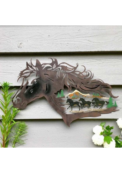 Metal Duvar Sanat Siluet Pub Yatak Odası Hayvan Duvar Heykel Dekor Sanat Eseri (Yurt Dışından) fırsatları