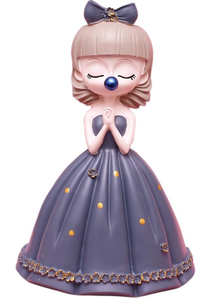 Sevimli Kız Heykelcik Heykel Kek Topper Sanatı Oturma Odası Düğün Dekorasyonu B (Yurt Dışından)