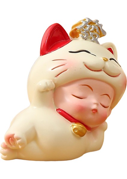 Feng-Shui Figürinler, Yan Yana Yatan Servet Reçine Servet Heykeli Ev (Yurt Dışından)