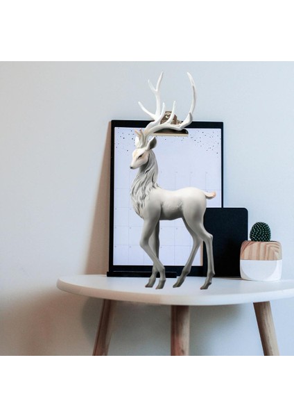 Yaratıcı Ren Geyiği Süsler Gri Dekorasyon Gri Duran Dekorasyon Gri (Yurt Dışından) modelleri