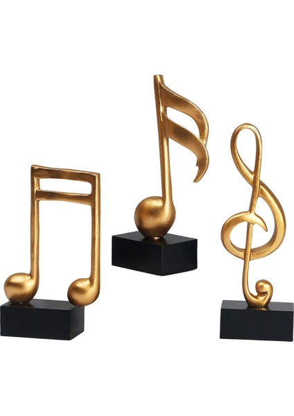 3pcs Müzik Heykeli Müzik Heykel Figürin Dekoru (Yurt Dışından)