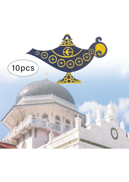 10 Parça Ahşap Süs Duvar Asılı Parti Kolye Müslüman G (Yurt Dışından) fiyatları