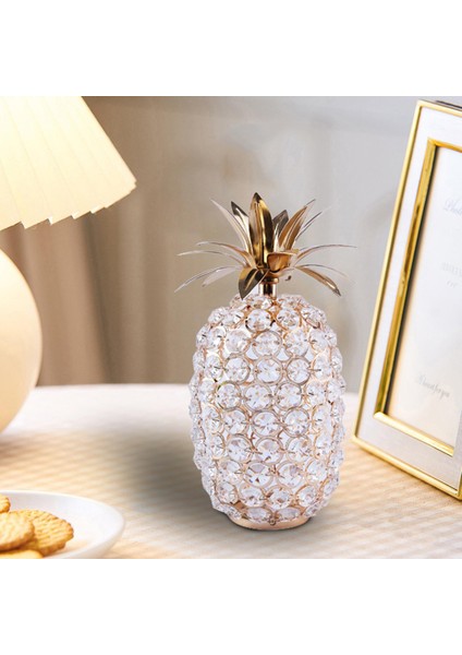 Kristal Ananas Figürinleri Yemek Odası Için Meyve Heykeli Süsler Sundurma Sekizgen Kristal (Yurt Dışından) fırsatları