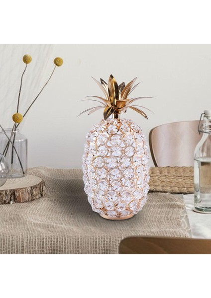 Kristal Ananas Figürinleri Yemek Odası Için Meyve Heykeli Süsler Sundurma Sekizgen Kristal (Yurt Dışından) indirimleri