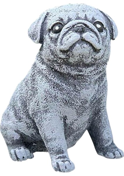Sevimli Köpek Heykel Reçine Çim Heykel Çocuklar Için Yetişkin Ev Komik Köpek (Yurt Dışından)
