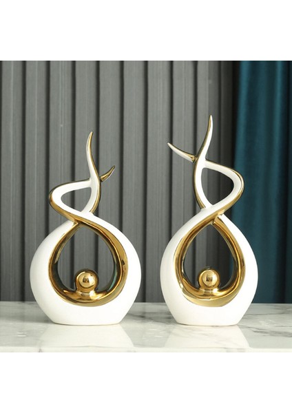 Yemek Odası Dolabı Masaüstü Için Özet Sanat Seramik Heykel Ev Dekoru (Yurt Dışından)
