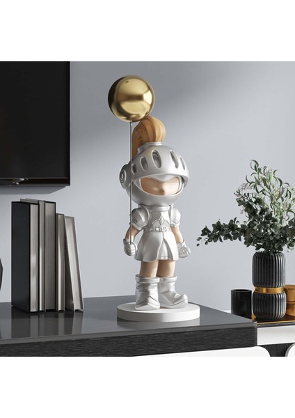 Şövalye Figürler Sundurma Kitaplık Çubuğu Gümüş Için Heykel Dekorasyonunu Dekore Eder (Yurt Dışından) fiyatları