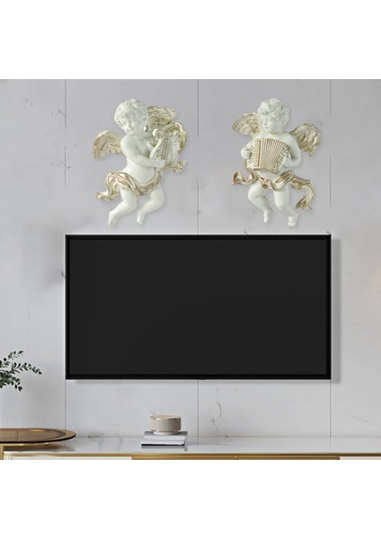 2pcs Ngel Heykel Figürinler Cherub Duvar Heykel Kanatları Dekor Için Dekoratif (Yurt Dışından) modelleri