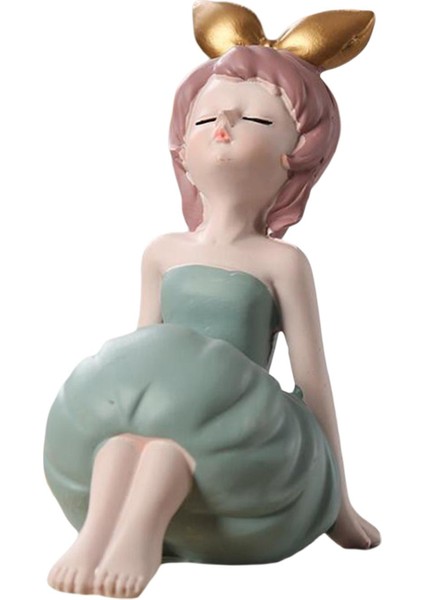 Sevimli Kız Heykel Heykel Heykel Reçine Sanat Parti Noel Dekor D 9.3x6.5cm (Yurt Dışından) fiyatları