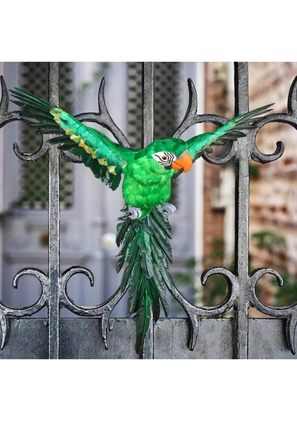 Hayata Benzeyen Yapay Kuş Tüylü Papağan Figürin Ev Bahçe Dekor Yeşil (Yurt Dışından) modelleri
