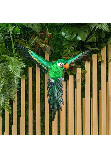 Hayata Benzeyen Yapay Kuş Tüylü Papağan Figürin Ev Bahçe Dekor Yeşil (Yurt Dışından) fırsatları