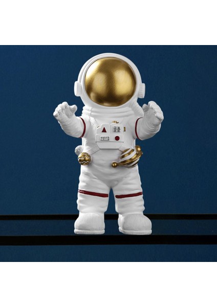 Astronot Heykeli Dış Uzay Uzay Uzaylı Figürler Erkekler Dekorasyon Masaüstü Ulaşım Eli (Yurt Dışından)
