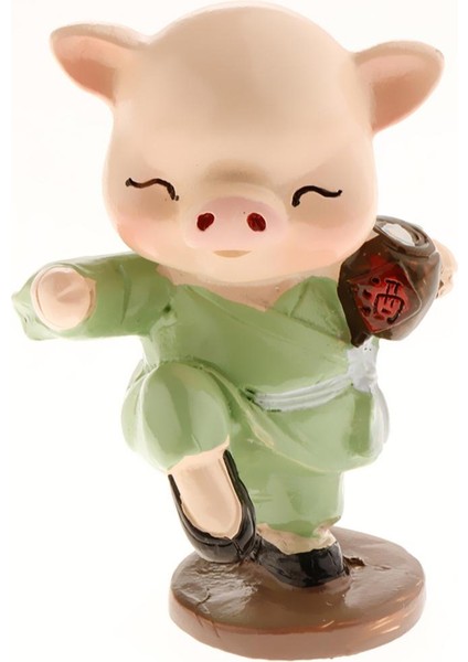 4pcs Reçine Domuzlar Mikro Peyzaj Minyatür Figürinler Araba Gösterge Tablosu Masaüstü (Yurt Dışından) modelleri