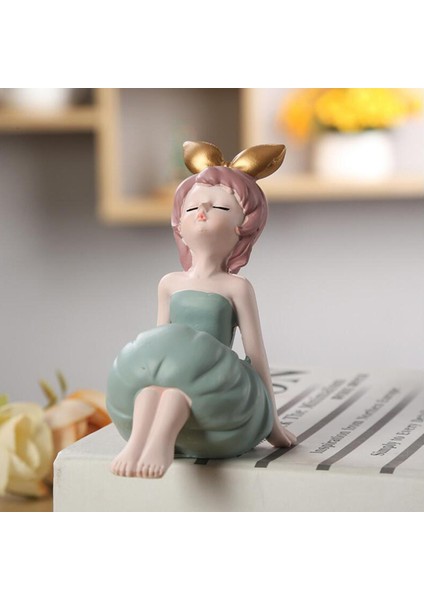 Sevimli Kız Heykel Heykel Heykel Reçine Sanat Parti Noel Dekor D 9.3x6.5cm (Yurt Dışından) fırsatları