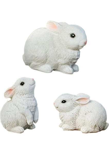 3x Heykel Figürleri Tavşan Figürinleri Yaşamak Için (Yurt Dışından) fiyatları