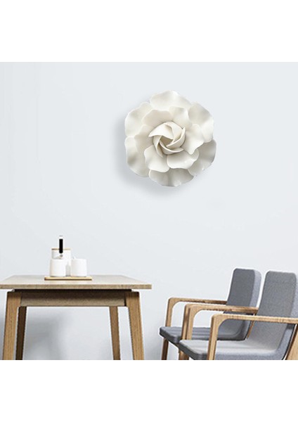 Duvar Asılı 3D Seramik Çiçek Duvar Dekoru Asma Dekor Oturma Odası Ev Camellia 7cm (Yurt Dışından) fırsatları