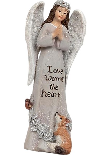 Blessing Angel Heykel Sanat Zanaatlar Için Yürüyüş Yolu Ev Aksanları Tilki Için Dekorasyonlar (Yurt Dışından)