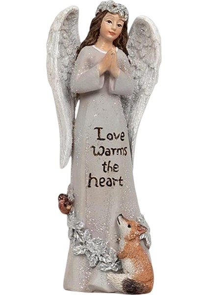 Blessing Angel Heykel Sanat Zanaatlar Için Yürüyüş Yolu Ev Aksanları Tilki Için Dekorasyonlar (Yurt Dışından) fiyatları