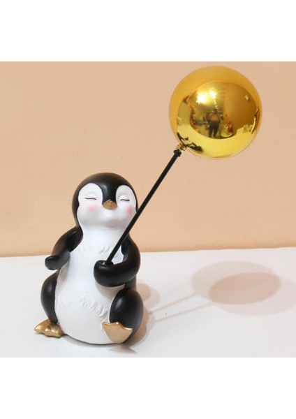 Reçine Penguen Heykel Anahtarları Masa Saatleri Için Depolama, Takı, Ruj Raf Balonu (Yurt Dışından) fırsatları