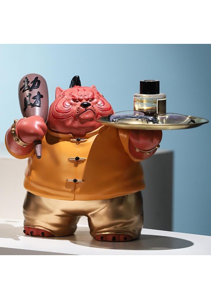 Reçine Tiger Heykel Depolama Tepsisi Ev Dekoru Giriş Yatak Odası Sarı (Yurt Dışından) fiyatları