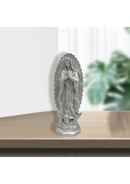 Reçine Virgin Mary Heykel Figürü Kutsanmış Anne El Yapımı Masaüstü Dekorasyon (Yurt Dışından)