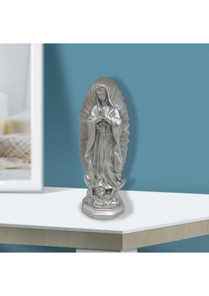 Reçine Virgin Mary Heykel Figürü Kutsanmış Anne El Yapımı Masaüstü Dekorasyon (Yurt Dışından) modelleri