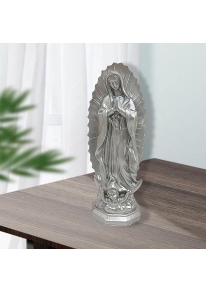 Reçine Virgin Mary Heykel Figürü Kutsanmış Anne El Yapımı Masaüstü Dekorasyon (Yurt Dışından) indirimleri