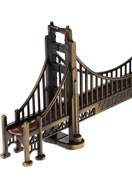 Retro Metal Bina Modeli Dekorasyon Köprüsü Heykeli Kafe Dekoru (Yurt Dışından) modelleri