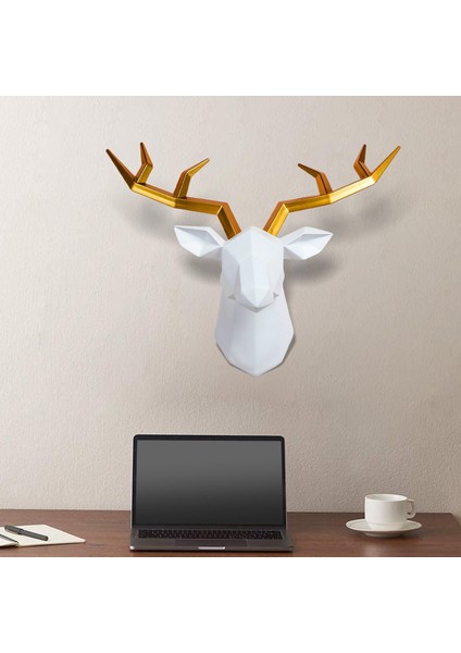 Reçine Heykel Figürinler Heykel Boynuzlar Yemek Odası Geyik Baş Duvar Dekoru (Yurt Dışından) indirimleri