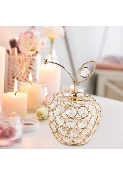 2x Modern Kristal Meyve Heykelleri Ofis Otel Odası Masaüstü Meyve ve Armut Için Heykelcik Dekoru (Yurt Dışından) indirimleri